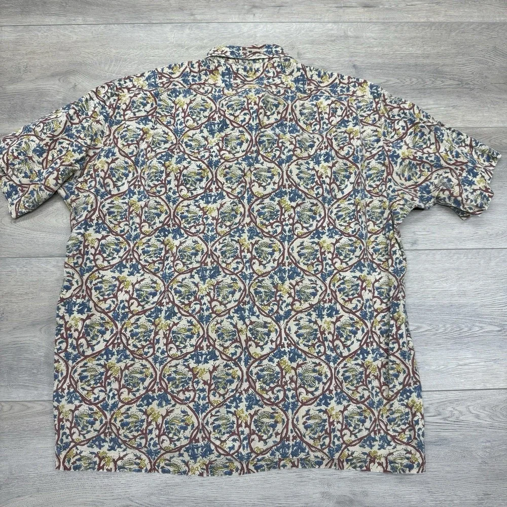 VTG Polo Ralph Lauren Caldwell Paisley Floral Shirt Men's Sz L Cotton‎